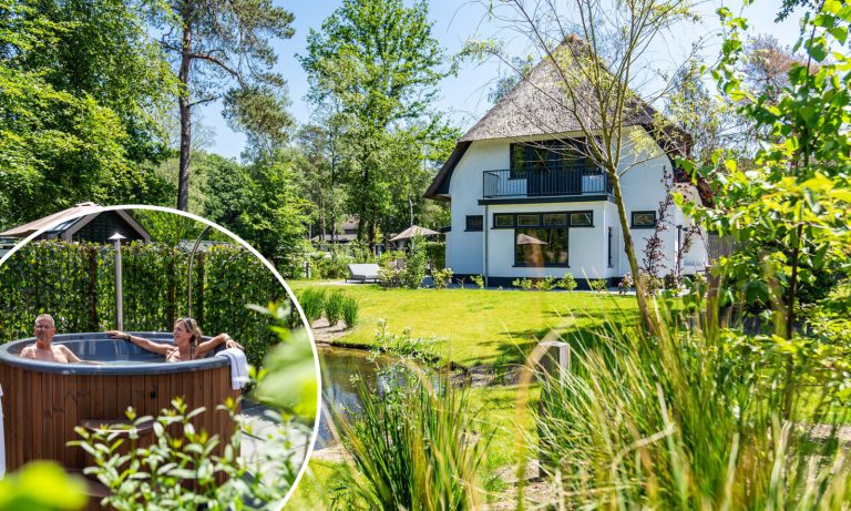 Luxe villa voor 8 personen met hottub gelegen op vakantiepark midden op de Veluwe