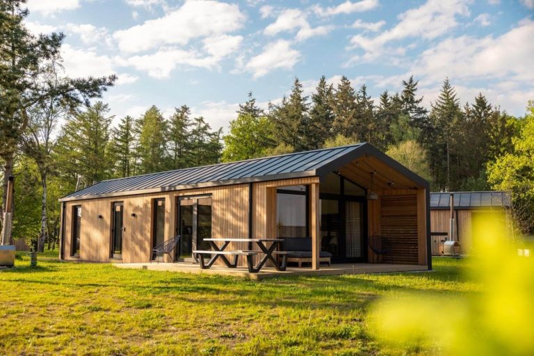 Luxe 4 persoons Nature Lodge in Scandinavische stijl