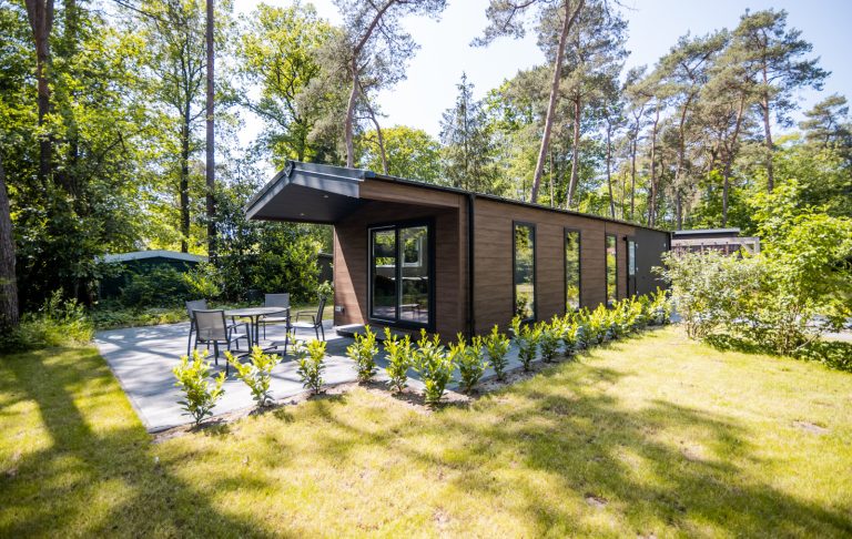 Comfortabele 2 persoons Bos Lodge op een vakantiepark in Markelo