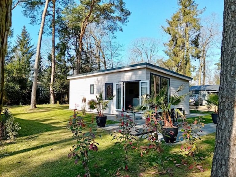 Unieke 3 persoons Lodge aan de rand van het vakantiepark