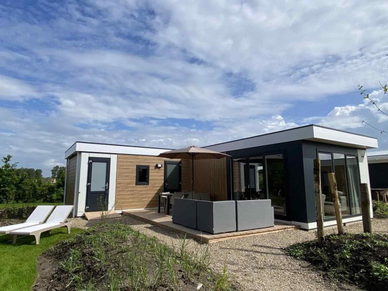 Luxe 6 persoons Zonneweelde Lodge XL (airco) nabij het strand van Nieuwvliet-Bad