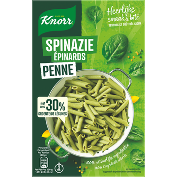 Knorr Spinazie Penne 300 g bij Jumbo | Flickmyhouse
