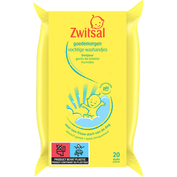 Zwitsal Vochtige Washandjes Goedemorgen 20 Stuks bij Jumbo | Flickmyhouse