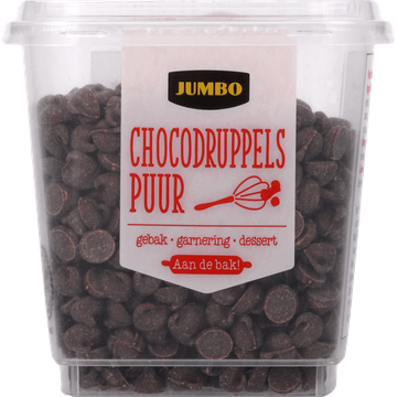 Jumbo Chocolade Druppels Puur 125 g | Flickmyhouse