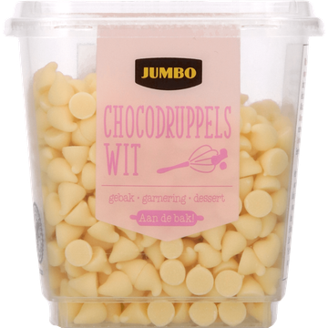 Jumbo Chocoladedruppels Wit 125 g | Flickmyhouse