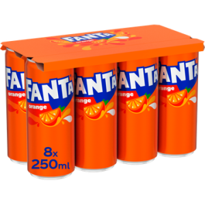 Fanta Orange Frisdrank 8 x 250 ml bij Jumbo