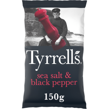 Tyrrells Sea Salt & Black Pepper 150 g Aanbieding bij Jumbo | 1+1 gratis | Flickmyhouse