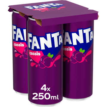 Fanta Cassis 4 x 250 ml bij Jumbo | Flickmyhouse