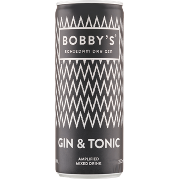 Bobby's Gin & Tonic Amplified Mixed Drink 250 ml bij Jumbo | Flickmyhouse