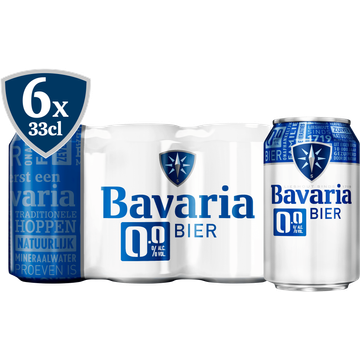 Bavaria Pils 0.0% Alcoholvrij Blik 6 x 330ML bij Jumbo | Flickmyhouse