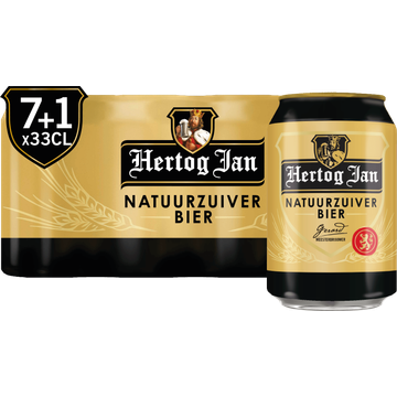 Hertog Jan Pilsener Blik 7 + 1 x 330ML bij Jumbo | Flickmyhouse