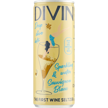 Divin Wine Seltzer Sauvignon Blanc 250ML bij Jumbo | Flickmyhouse