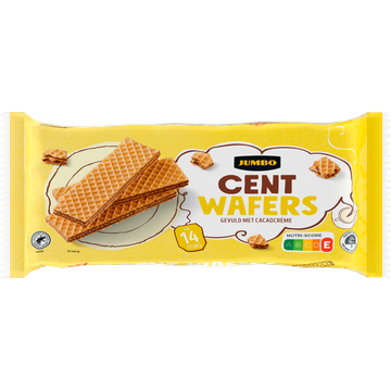 Jumbo Cent Wafers Gevuld met Cacaocreme 150 g | Flickmyhouse