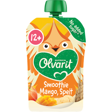 Olvarit Knijpfruit Smoothie Mango Spelt 12+ Maanden 100 g bij Jumbo | Flickmyhouse