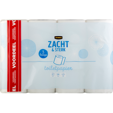 Jumbo Toiletpapier Zacht & Sterk 3Laags Voordeelverpakking 24 Rollen | Flickmyhouse