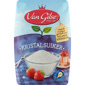 Van Gilse Kristalsuiker 1 kg bij Jumbo | Flickmyhouse
