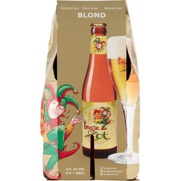 Brugse Zot Belgisch Blond Fles 4 x 330ML bij Jumbo | Flickmyhouse