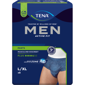 TENA Men Active Fit Pants Large 8 Stuks bij Jumbo | Flickmyhouse