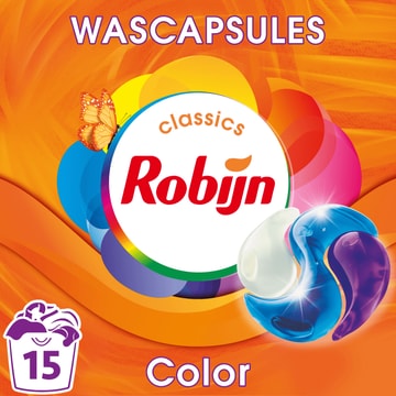 Robijn Classics 3in1 Wascapsules Color 15 wasbeurten bij Jumbo | Flickmyhouse