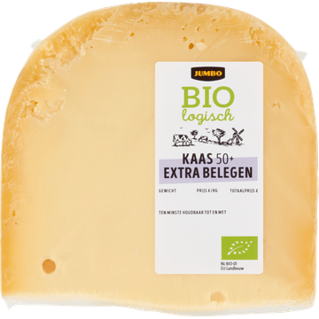 Jumbo Biologische Kaas Extra Belegen 50+ Stuk ca. 450 g | Flickmyhouse