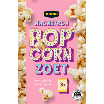 Jumbo Magnetron Popcorn Zoet 3 x 90 g | Flickmyhouse