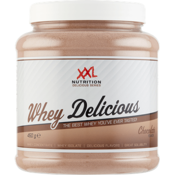 XXL Nutrition Whey Delicious Chocolate Flavor 450 g bij Jumbo | Flickmyhouse