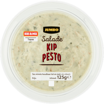 Jumbo Salade Kip Pesto 125 g Aanbieding bij Jumbo | 3 voor 6.00 | Flickmyhouse