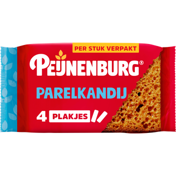 Peijnenburg ontbijtkoek parelkandij 4pack per stuk verpakt bij Jumbo | Flickmyhouse