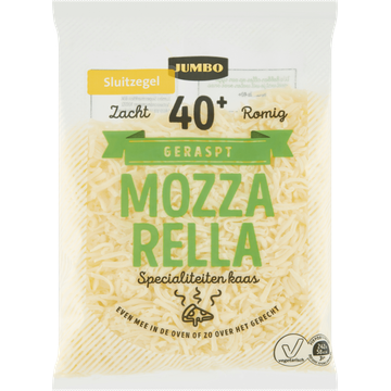 Jumbo Geraspte Mozzarella 40+ 150 g | Flickmyhouse
