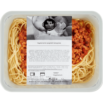 Vers Aan Tafel Vegetarische Spaghetti Bolognese 550 g bij Jumbo | Flickmyhouse