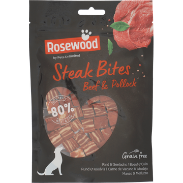 Rosewood Steak Bites Beef 100g bij Jumbo | Flickmyhouse
