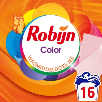 Robijn Classics Wasmiddeldoekjes Color 16 wasstrips bij Jumbo | Flickmyhouse