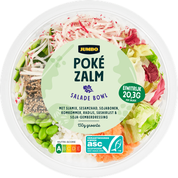 Jumbo Salade Poke Bowl Zalm 350 g | Flickmyhouse
