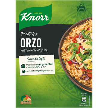 Knorr Wereldgerechten Foodtrips Orzo 271 g bij Jumbo | Flickmyhouse