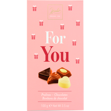 Hamlet Belgian Chocolate Pralines For You 100g bij Jumbo | Flickmyhouse