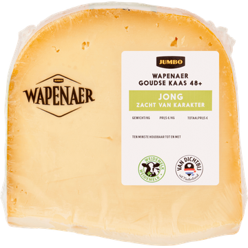 Wapenaer Goudse Kaas Jong 48+ Stuk ca. 434 g bij Jumbo | Flickmyhouse