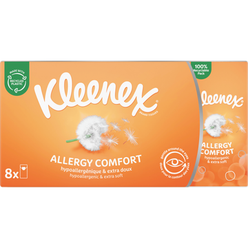 Kleenex Allergy Comfort Zakdoeken 4Laags 8 Stuks bij Jumbo | Flickmyhouse
