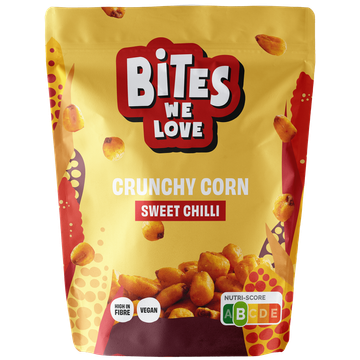BitesWeLove Crunchy Corn Sweet Chilli 100 g bij Jumbo | Flickmyhouse