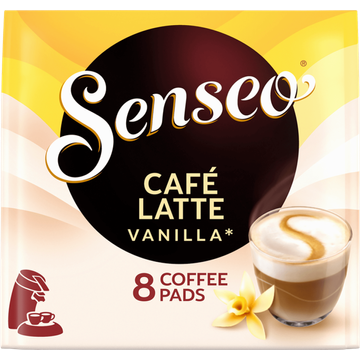 Senseo Cafe Latte Vanilla Koffiepads 8 Stuks bij Jumbo | Flickmyhouse