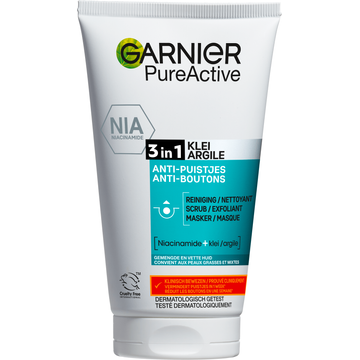 Garnier SkinActive Pure Active 3 in 1 met Klei Argile 150 ml bij Jumbo | Flickmyhouse