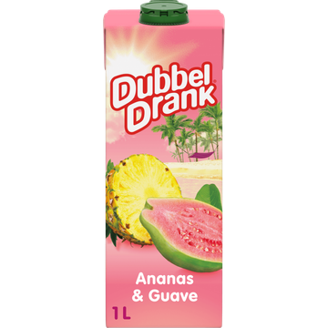 DubbelDrank Ananas & Guave met Sinaasappel en Appel 1 L bij Jumbo | Flickmyhouse