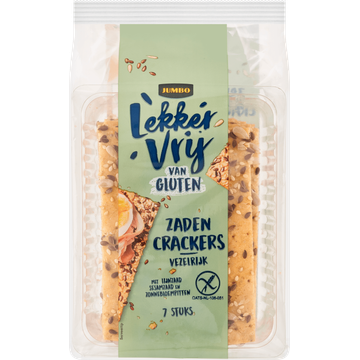 Jumbo Lekker Vrij van Gluten Zaden Crackers 7 Stuks | Flickmyhouse