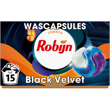 Robijn Classics 3in1 Wascapsules Black Velvet 15 wasbeurten bij Jumbo | Flickmyhouse