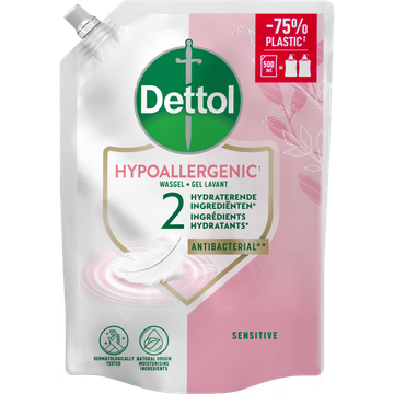 Dettol Sensitive Wasgel Navulling 500 ml bij Jumbo | Flickmyhouse