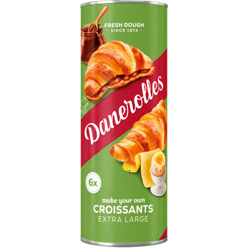 Danerolles Croissants Extra Large 6 Stuks 340 g bij Jumbo | Flickmyhouse