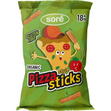 Sore Organic Pizza Style Sticks 18m+ 45 g bij Jumbo | Flickmyhouse