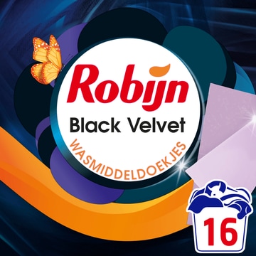 Robijn Classics Wasmiddeldoekjes Black Velvet 16 wasstrips bij Jumbo | Flickmyhouse