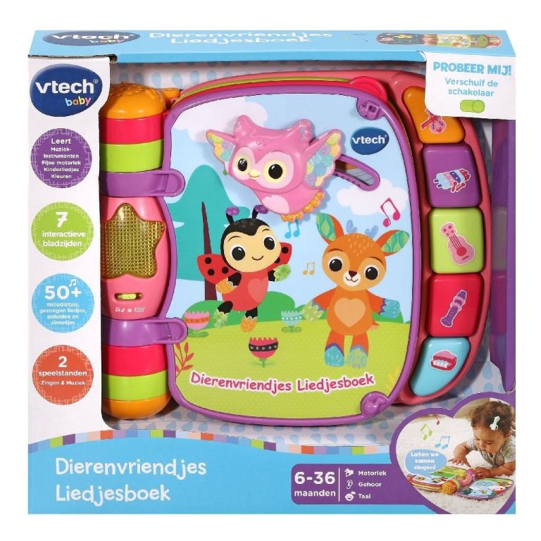VTech Dierenvriend Liedjesboek + Licht en Geluid Roze | Kopen bij Flickmyhouse