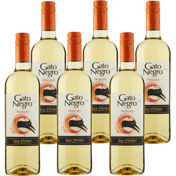 Gato Negro Moscato 6 x 750ML zonder doos bij Jumbo | Flickmyhouse