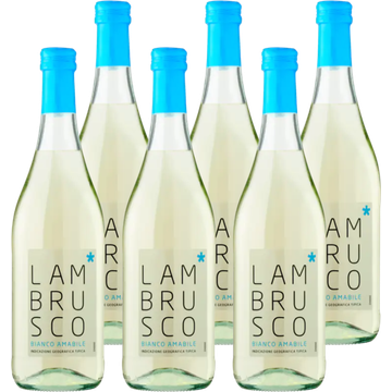 Lambrusco Bianco Amabile 6 x 750ML zonder doos bij Jumbo | Flickmyhouse